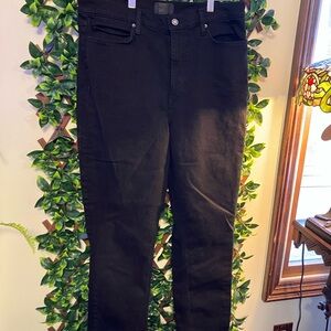 DSTLD Dark Black Straight Jeans